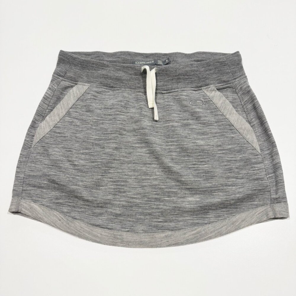 Icebreaker Merino Womens Zoya Skirt Wool Grey Size S